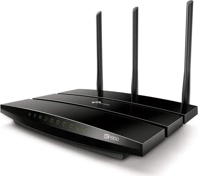 Main image of TP-Link AC1900 Smart WiFi Router - High Speed MU- MIMO Router, Dual Band, Gigabit, VPN Server, Beamforming, Smart Connect, Works with Alexa (Archer A9) (Renewed)