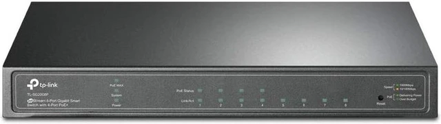 Main image of TP-Link TL-SG2008P | Jetstream 8 Port Gigabit Smart Managed PoE Switch | 4 PoE+ Port @62W | Omada SDN Integrated | PoE Recovery | IPv6 | Static Routing | L2/L3/L4 QoS |Limited Lifetime Pr (TL-SG2008P)