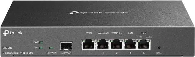 Main image of TP-Link ER7206 | Multi-WAN Professional Wired Gigabit VPN Router | Increased Network Capacity| SPI Firewall | Omada SDN Integrated | Load Balance | Lightning Protection | Limited Lifetime Protection