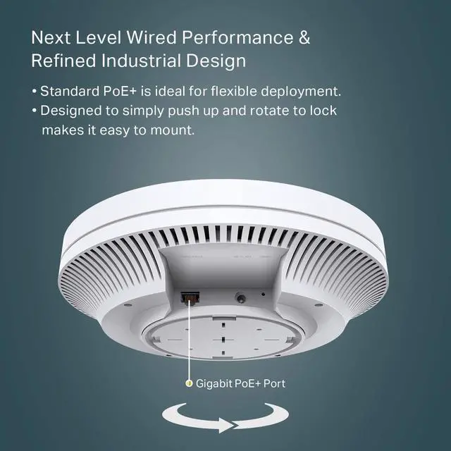 Alt view image 3 of 3 - TP-Link EAP610 | Omada Business WiFi 6 AX1800 Wireless Gigabit Access Point| Support Mesh, OFDMA, Seamless Roaming  and  MU-MIMO | SDN Integrated | Cloud Access  and  Omada App | PoE+ Powered (EAP610)