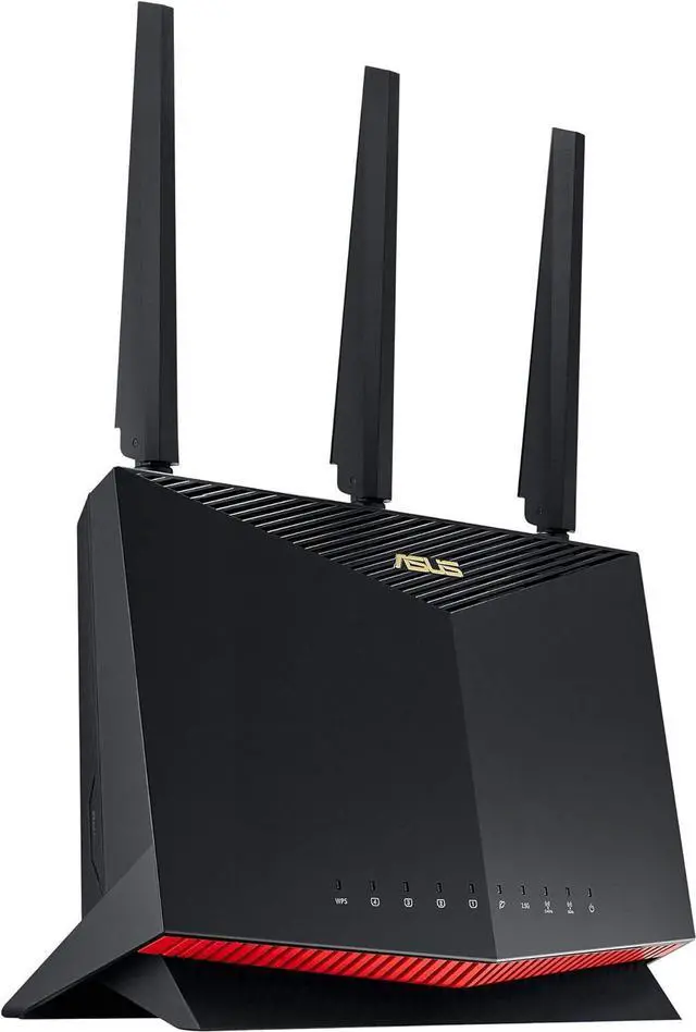 Main image of ASUS RT-AX86U Pro AX5700 Dual Band WiFi 6 Gaming Router, DDR4 1GB, Mobile Game Mode, Mesh WiFi support, 2.5G Port, Gaming Port, Adaptive QoS, Port Forwarding, RT-AX86U Upgrade