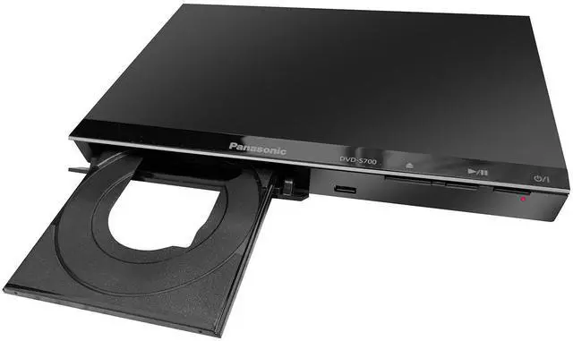 Alt view image 2 of 6 - Panasonic DVD Player DVD-S700 + Remote Control + High Speed 6 Foot 4K HDMI Cable + Ultra USB Flash Drive 64GB and Quality Photo Microfiber Cloth
