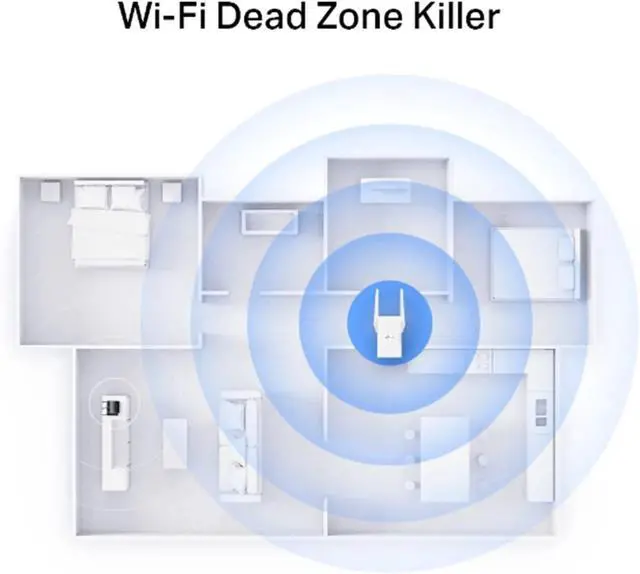 Alt view image 4 of 5 - TP-Link AX2700 Wi-Fi 6 Dual-Band, Range Extender with Fast 2.7 Gbps Transfer Rate - RE2700X