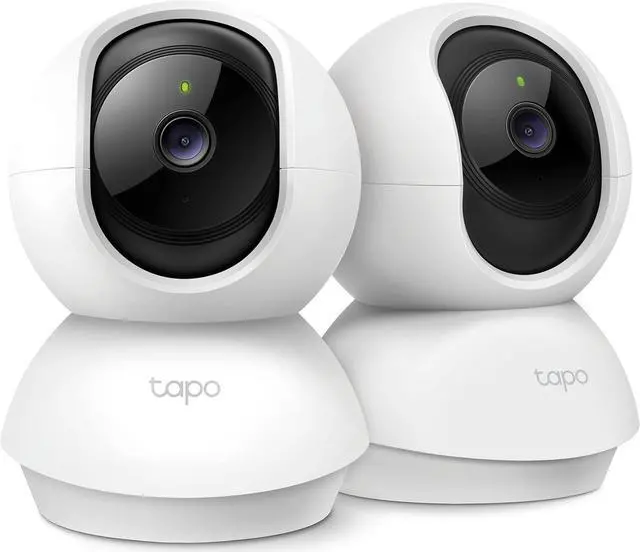 Main image of TP-Link Tapo 2K Pan/Tilt Security Camera for Baby or pet monitor w/ Motion Detection, 2-Way Audio, Night Vision, Cloud & SD Card Storage, Works with Alexa & Google Home, 2-Pack (C210P2)