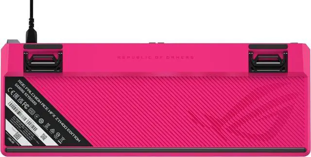 Alt view image 2 of 7 - ASUS ROG Falchion Ace HFX Hall Effect Wired Gaming Keyboard 65% TKL, Dual USB-C, Magnetic Switch, Rapid Trigger, Speed Tap, 8K Hz Polling, Touch Panel, Protective Cover, PBT Keycaps ZywOo Edition