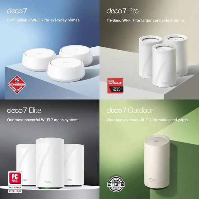 Alt view image 7 of 7 - TP-Link Dual-Band BE5000 WiFi 7 Mesh Wi-Fi System - 3 Pack (Deco BE25)