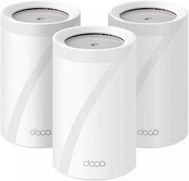Main image of TP-Link - Deco 7 Pro BE11000 Tri-Band Wi-Fi 7 Whole Home Mesh Router System - Deco BE65 Pro (3-pack) - White