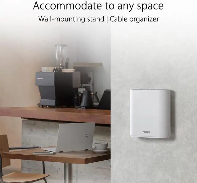 Alt view image 5 of 7 - ASUS ExpertWiFi EBM68 AX7800 Tri-band Business Mesh WiFi 6 System (2 Pack)