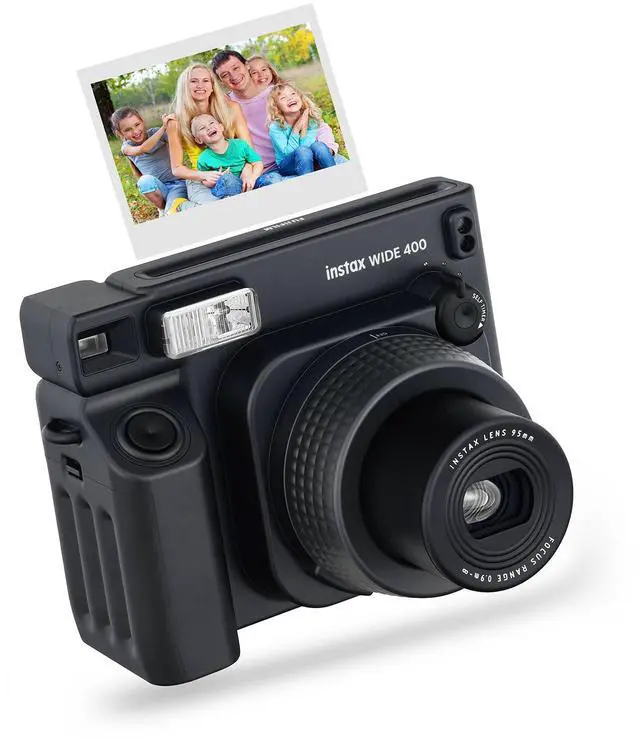 Alt view image 2 of 7 - Fujifilm Instax Wide 400 Instant Camera + Instax Wide Film + Camera Case + 4 AA Batteries + Photo Album + Accessories (20 Sheet)