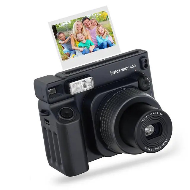 Alt view image 2 of 7 - Fujifilm Instax Wide 400 Instant Camera + Instax Wide Film + Camera Case + 4 AA Batteries + Photo Album + Accessories (40 Sheet)