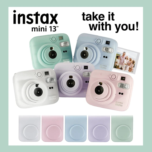 Alt view image 3 of 7 - Fujifilm Instax Mini 13 Instant Camera 60 Photo Prints, Photo Album, Case & Quality Photo Microfiber Cloth- Lagoon Green