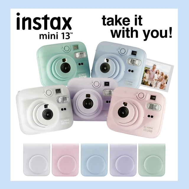 Alt view image 3 of 7 - Fujifilm Instax Mini 13 Instant Camera 60 Photo Prints, Photo Album, Case & Quality Photo Microfiber Cloth- Frost Blue