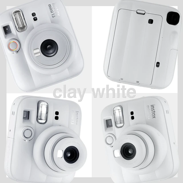 Alt view image 2 of 7 - Fujifilm Instax Mini 13 Instant Camera 60 Photo Prints, Photo Album, Case & Quality Photo Microfiber Cloth- Clay White