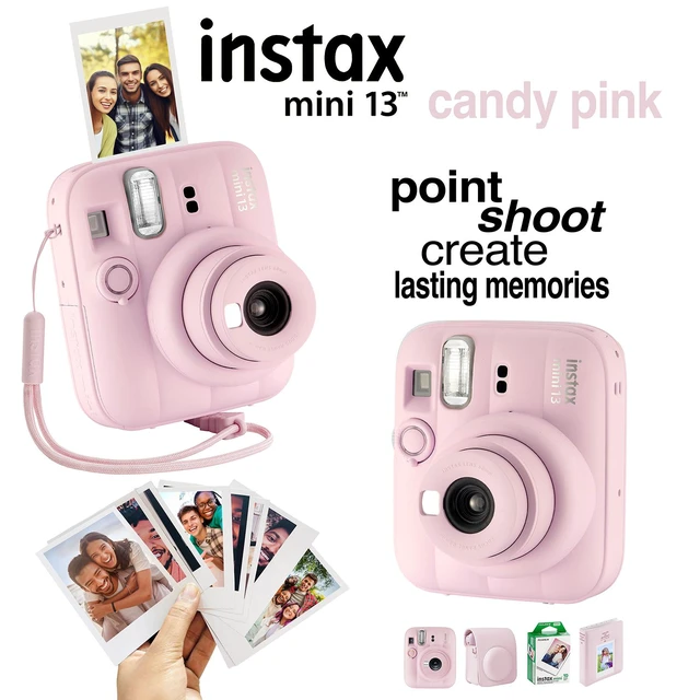 Alt view image 6 of 7 - Fujifilm Instax Mini 13 Instant Camera 60 Photo Prints, Photo Album, Case & Quality Photo Microfiber Cloth- Candy Pink