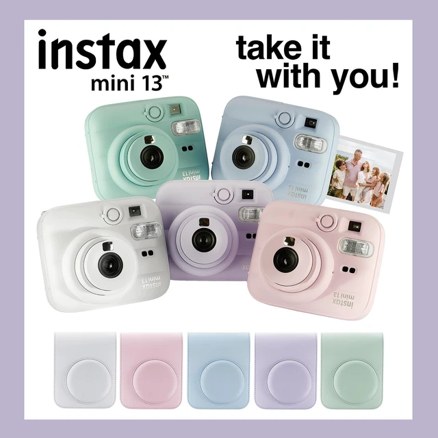 Alt view image 2 of 7 - Fujifilm Instax Mini 13 Instant Camera 60 Photo Prints, Photo Album, Case & Quality Photo Microfiber Cloth- Dreamy Purple