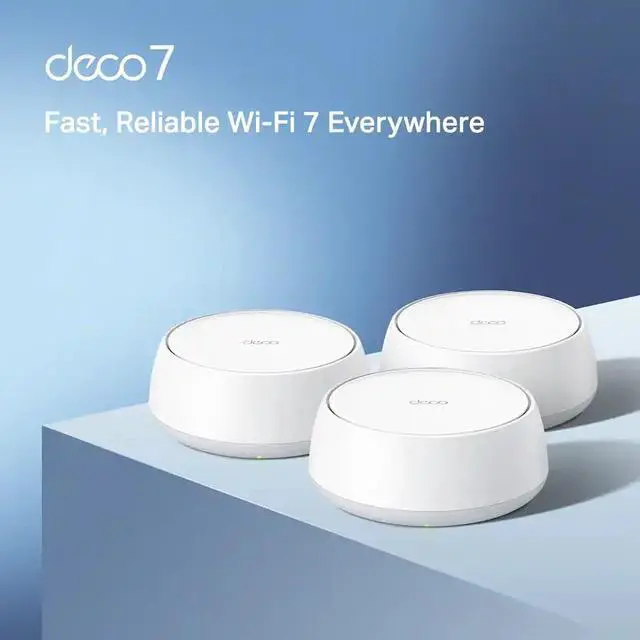 Alt view image 4 of 7 - TP-Link DECO-WB10800-3-PACK Whole Home Mesh Wi-Fi 7 Ethernet Wireless Router