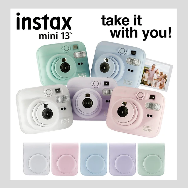 Alt view image 5 of 6 - Fujifilm Instax Mini 13 Instant Camera, 40Photo Prints, Photo Album, Case & Quality Photo Microfiber Cloth- Clay White