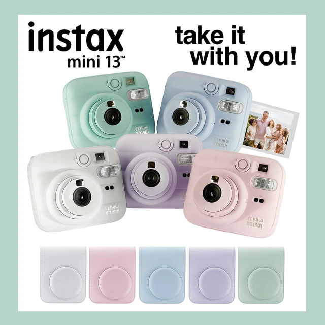 Alt view image 5 of 6 - Fujifilm Instax Mini 13 Instant Camera 40 Photo Prints, Photo Album, Case & Quality Photo Microfiber Cloth- Lagoon Green