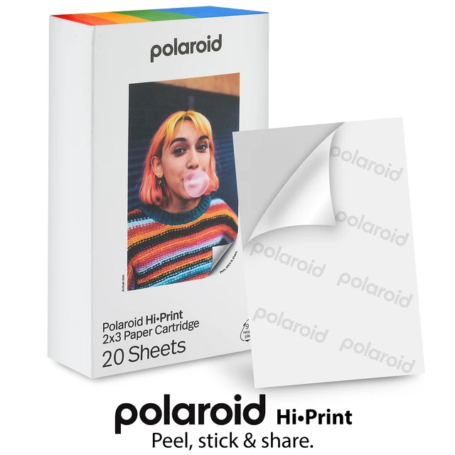 Alt view image 3 of 7 - Polaroid Hi-Print Paper - 2x3 Photo Paper Cartridge - 40 Photos + Quality Photo Microfiber cloth