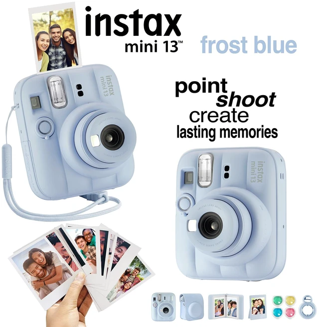 Alt view image 6 of 7 - Fujifilm Mini 13 Camera & Accessory Bundle (Frost Blue)