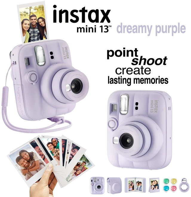Alt view image 6 of 7 - Fujifilm Mini 13 Camera & Accessory Bundle (Dreamy Purple)