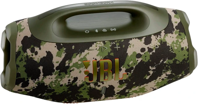 Alt view image 3 of 7 - JBL Boombox 4 - Most Powerful Portable Waterproof Speaker with Massive Pro Sound, Up to 34 Hours of Playtime, & Multi-Speaker Connection by Auracast (Squad)
