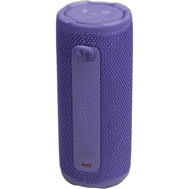 Alt view image 2 of 6 - JBL Grip Compact Bluetooth Speaker with Bold JBL Pro Sound and Ambient Light, Water, Dust and Drop-Proof (IP68) (Purple)