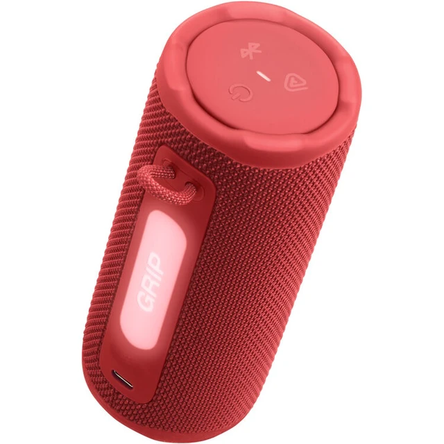 Alt view image 4 of 6 - JBL Grip Red Portable Bluetooth Speaker with Ambient Light