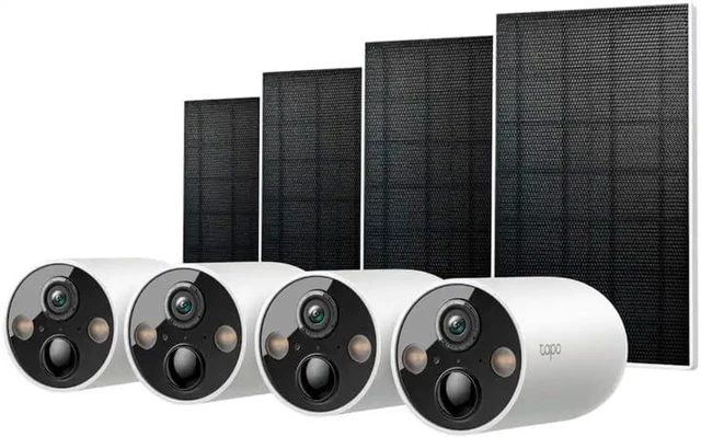 Main image of TP-Link Tapo Wire-Free Indoor/Outdoor Cameras with up to 300 days of Battery Life and Magnetic Base (4-Pack) (Refurbished)