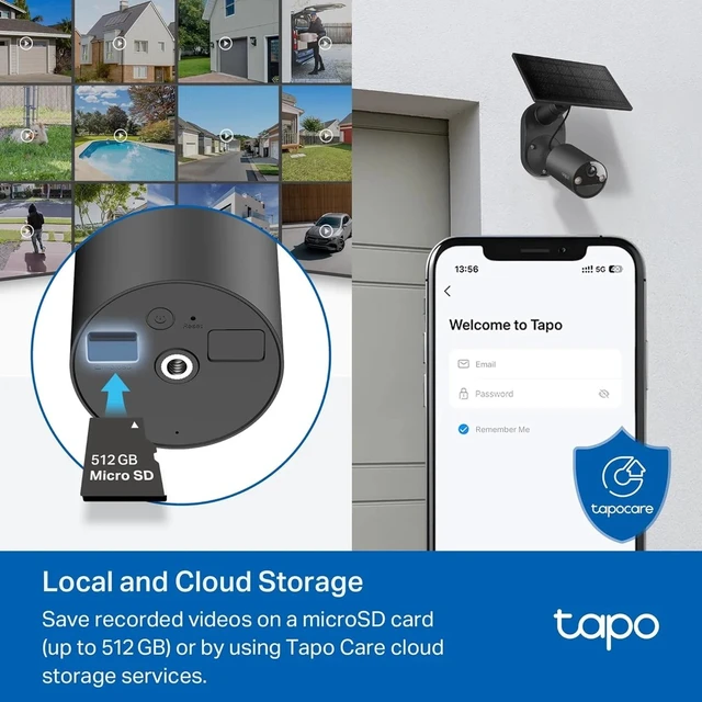 Alt view image 6 of 7 - TP-Link Tapo SolarCam 1080p Outdoor Wireless Security Camera, C403 KIT