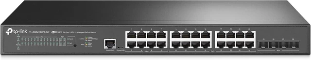 Main image of TP-Link Omada SG3428XPP-M2, 24 Port 2.5GB L2+ Smart Managed PoE Switch (Refurbished)