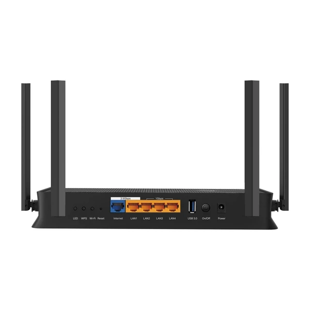 Alt view image 3 of 7 - TP-Link Dual-Band BE4800 Wi-Fi 7 Router, Dual 2.5 Gbps Ports, USB 3.0, 4× External Antennas - Archer BE4800