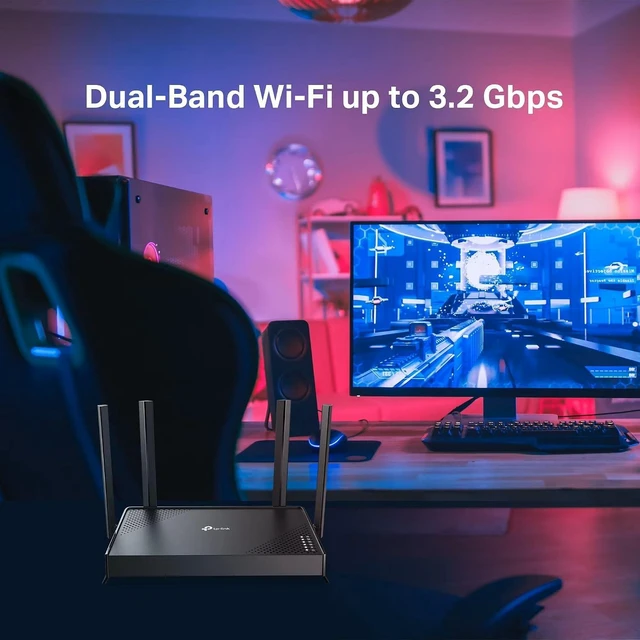 Alt view image 5 of 7 - Dual-Band Archer BE3200 WiFi 7 Router : Full Gigabit Ports : USB 3.0 : Easy Mesh, HomeShield, Private IoT Network