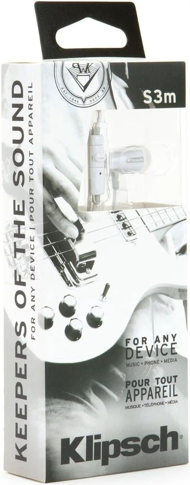 Alt view image 2 of 5 - Klipsch S3M In-Ear Headphones (White)