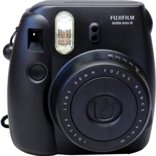 Alt view image 3 of 7 - Fujifilm Instax Mini 8 (Black) Deluxe kit bundle Includes: - Instant camera with Instax mini 8 instant films 10 pack (Hello Kitty 2016) - Custom Camera Case - instax Photo Album - Frames - Stickers -