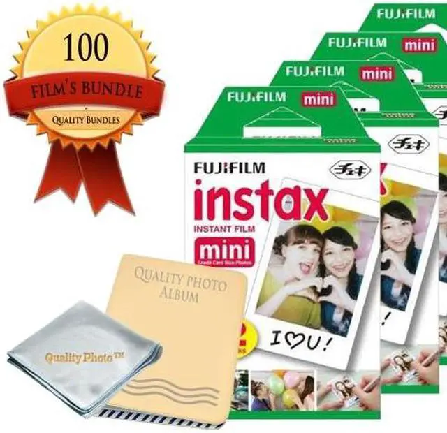 Alt view image 3 of 6 - Fujifilm INSTAX Mini Instant Film 10 Pack (100 Films) - Photo Album - Gift Packaging