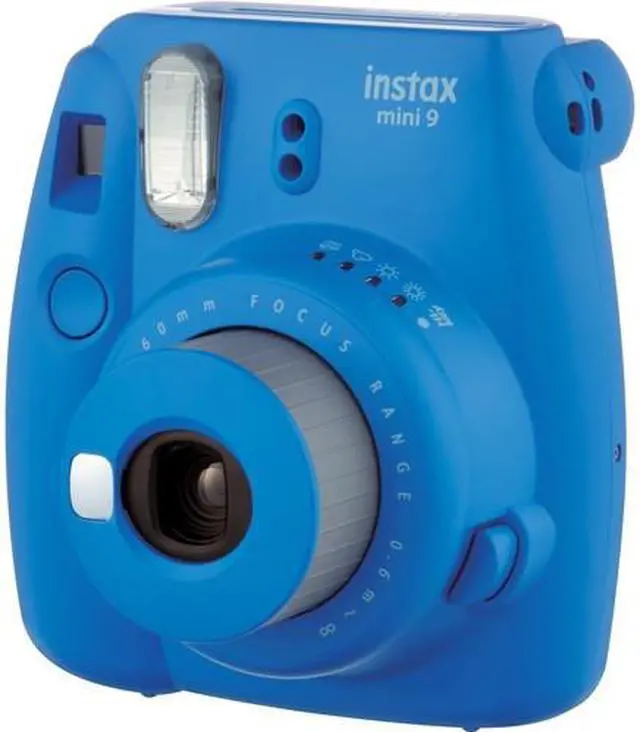 Alt view image 3 of 8 - Fujifilm Instax Mini 9 (Cobalt Blue)  Deluxe kit bundle Includes -Instant camera with Instax mini 9 instant films (60 pack) - Custom Camera Case - instax Album – Frames - wall hang frames- - Stickers