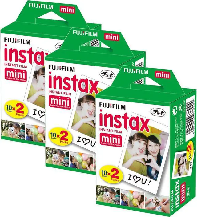 Alt view image 2 of 3 - Fujifilm instax mini 8 Camera Accessory KIT includes - Fuji Instant Film 60 SHEETS +  Premium Over 60 PCS bundle for fujifilm instax mini 8 Films