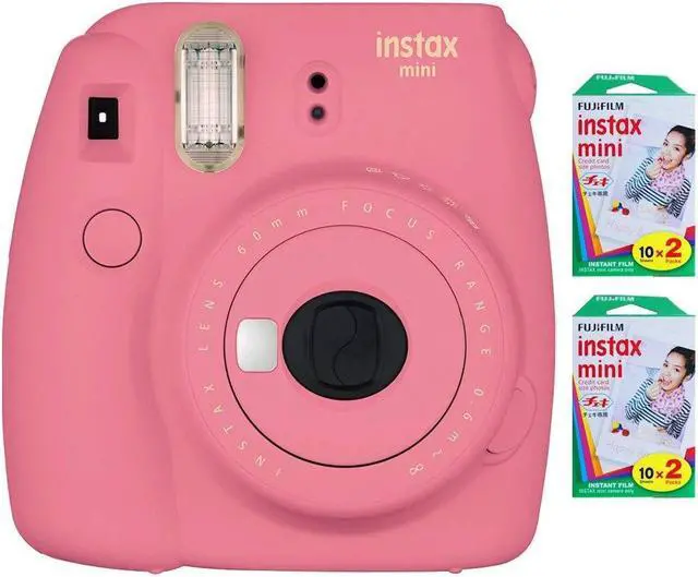 Alt view image 4 of 15 - Fujifilm Instax Mini 9 Instant Camera-Flamingo Pink w/ 40 Sheets Of Instant Film