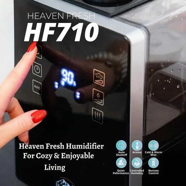Alt view image 3 of 4 - Digital Ultrasonic Cool & Warm Mist Humidifier with Aroma Function HF 710