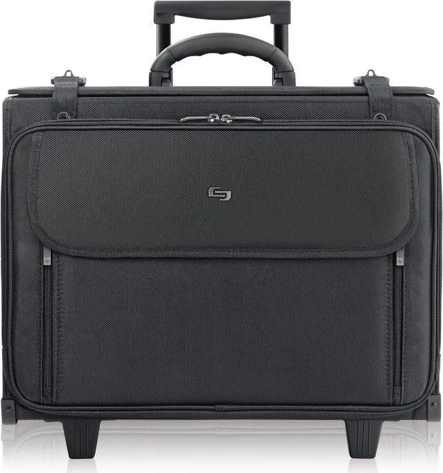 Alt view image 8 of 18 - Solo Classic Rolling Catalog Case 17.3" 18" x 7" x 14" Black B1514