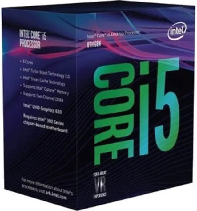 Alt view image 2 of 4 - Intel Core i5-8400 Coffee Lake 6-Core 2.8 GHz (4.0 GHz Turbo) LGA 1151 (300 Series) 65W BX80684I58400 Desktop Processor Intel UHD Graphics 630