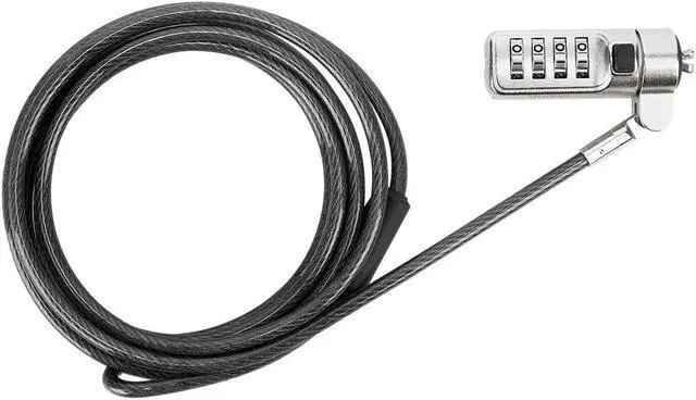 Alt view image 15 of 20 - Targus DEFCON Cable Lock - Resettable - Galvanized Steel - 6.50 ft - For Notebook - ASP66GLX