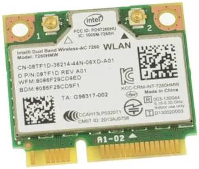 Alt view image 3 of 4 - Genuine OEM Dell Latitude E7440 Dual Band Wireless Mini Wifi Card 7260HMW - 8TF1D NMTXR