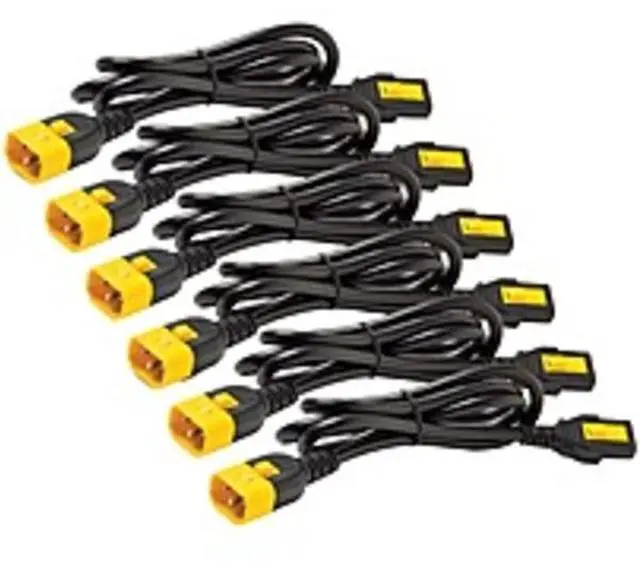 Alt view image 2 of 2 - APC Power Cord Kit (6 ea), Locking, C13 to C14, 1.2m, North America