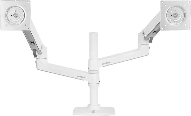 Alt view image 8 of 15 - ERGOTRON LX DUAL STACKING ARM (WHITE).FULLY ADJUSTABLE SIDE-BY-SIDE MONITOR CONF
