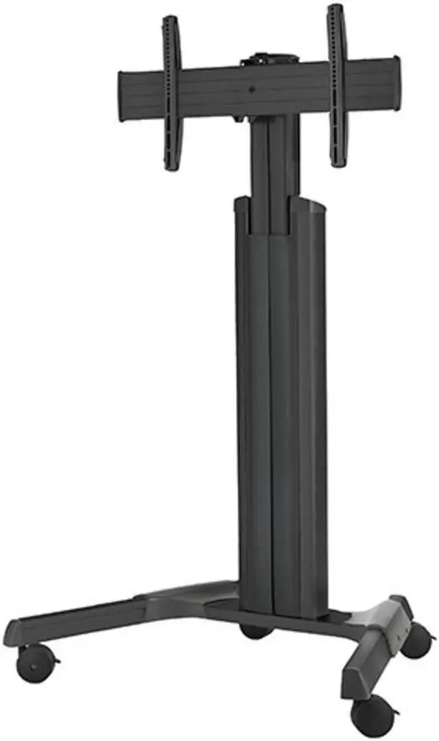 Alt view image 7 of 7 - Chief Large Fusion LPAUB Manual Height Adjustable Mobile Cart for Video Conferencing System - Black