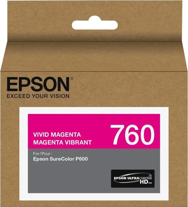 Alt view image 3 of 9 - Epson 760 Vivid Magenta Ink Cartridge