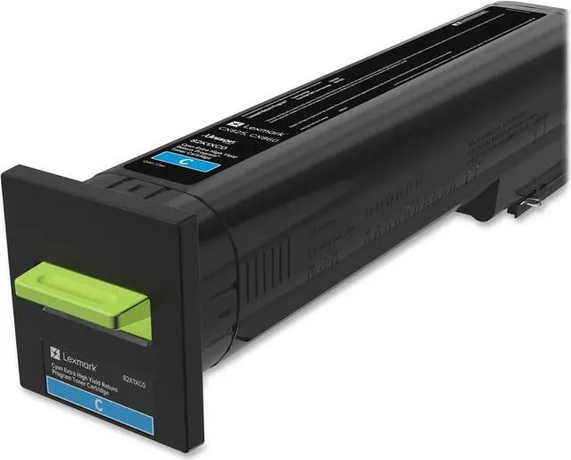 Alt view image 11 of 14 - Lexmark 82K1XC0 Extra High Yield Return Program Toner Cartridge - Cyan