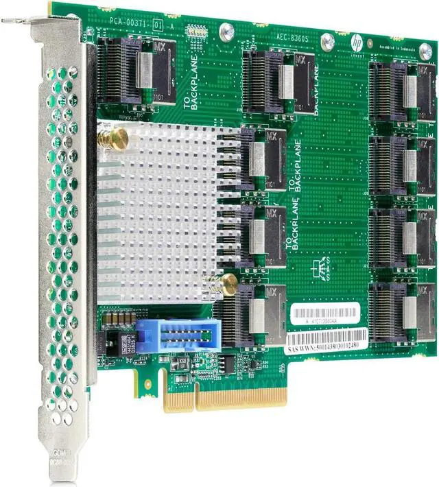 Alt view image 2 of 2 - HPE 727250-B21 12Gb SAS Expander Card with Cables for DL380 Gen9